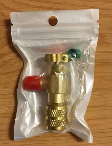 R410A Shut-off Valve, Air Conditioning Flow Control Valve-Adapter 1/4 - 5/16 USA