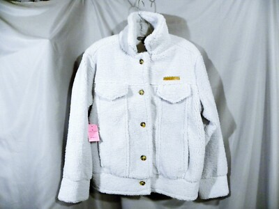 New Simply Southern Sweater Womens Small Sherpa Button Front Thick