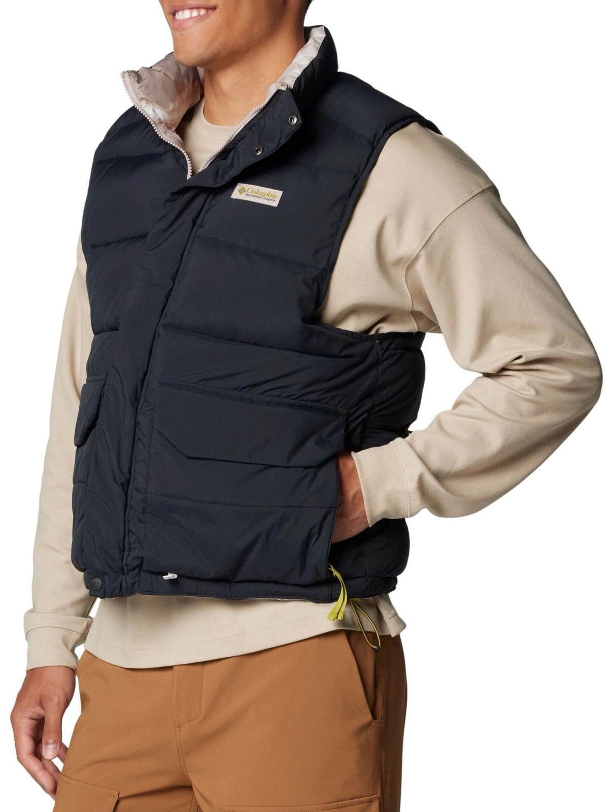 Columbia Men's Wallowa Reversible Puffer Vest Mens M Black NWT