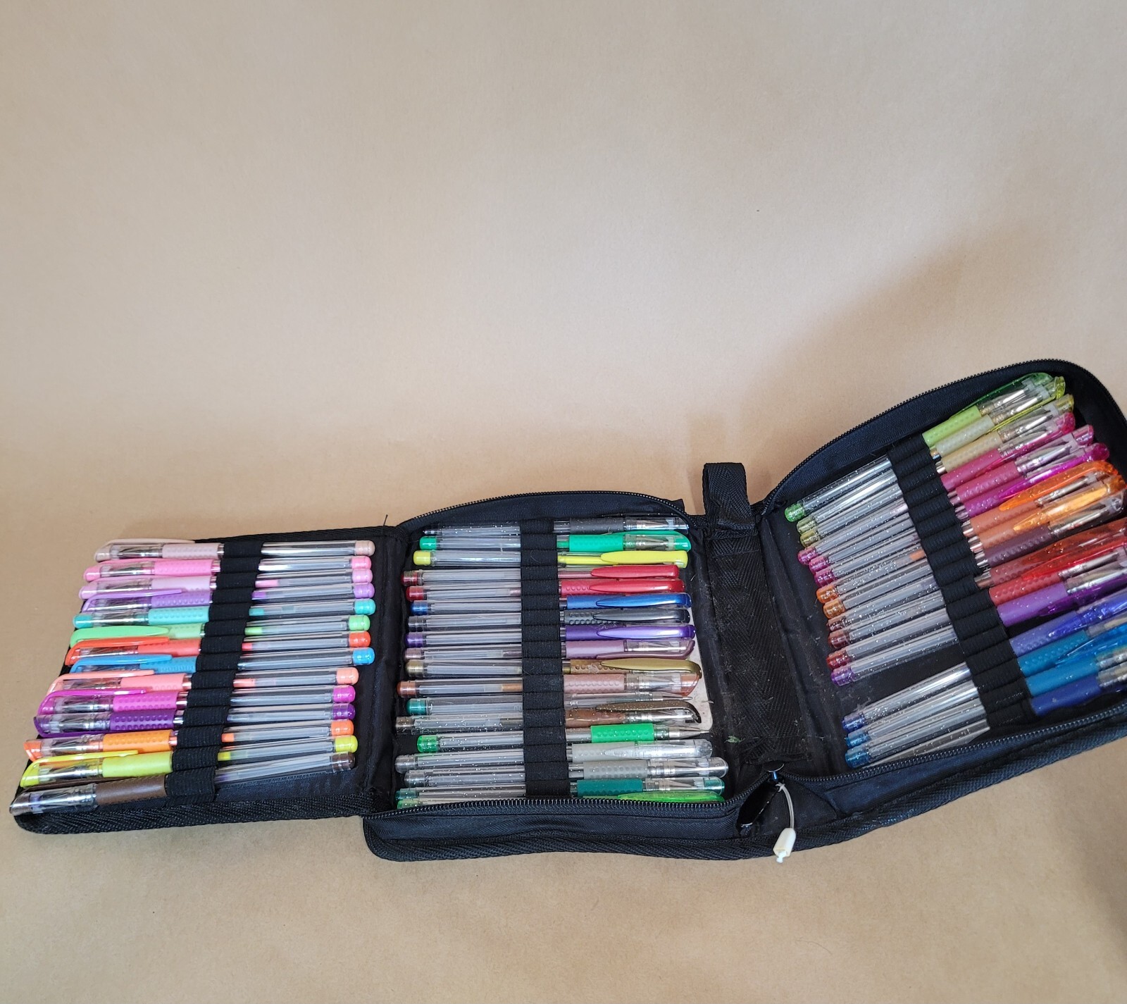 Gel Pens for Coloring 49 Pack Ink Pens Set with Portable Travel Case Pre-own-image