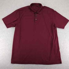 Nike Golf Shirt Mens XL Red Short Sleeve Polo Swoosh Logo Outdoors Casual