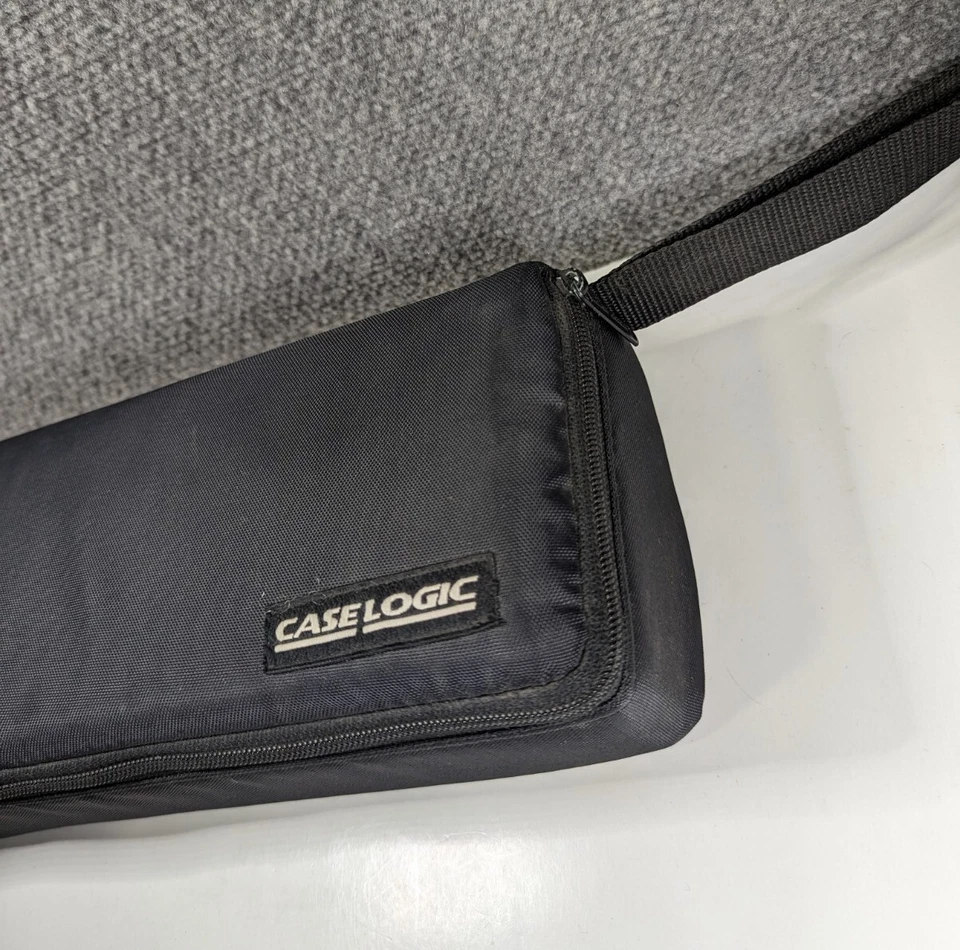 Vtg Case Logic Soft Portable Cassette Holder W/ 15 Blank Cassettes Sony Fuji - Image 4 of 4