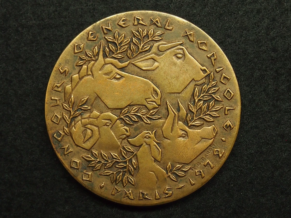 10410 - MÉDAILLE en Argent Ministère du commerce et l'industrie ARGENT