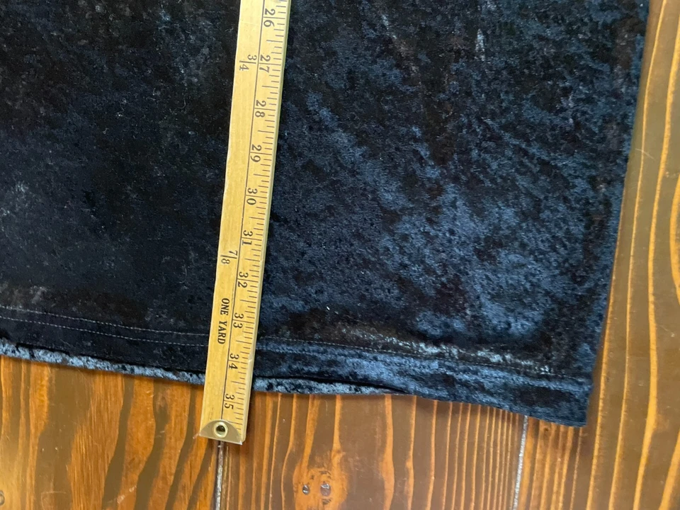 Falda Bentley, Para Mujer Talla Grande 2X, Negra, Vintage, Midi, Terciopelo Triturado Foto 4 de 4