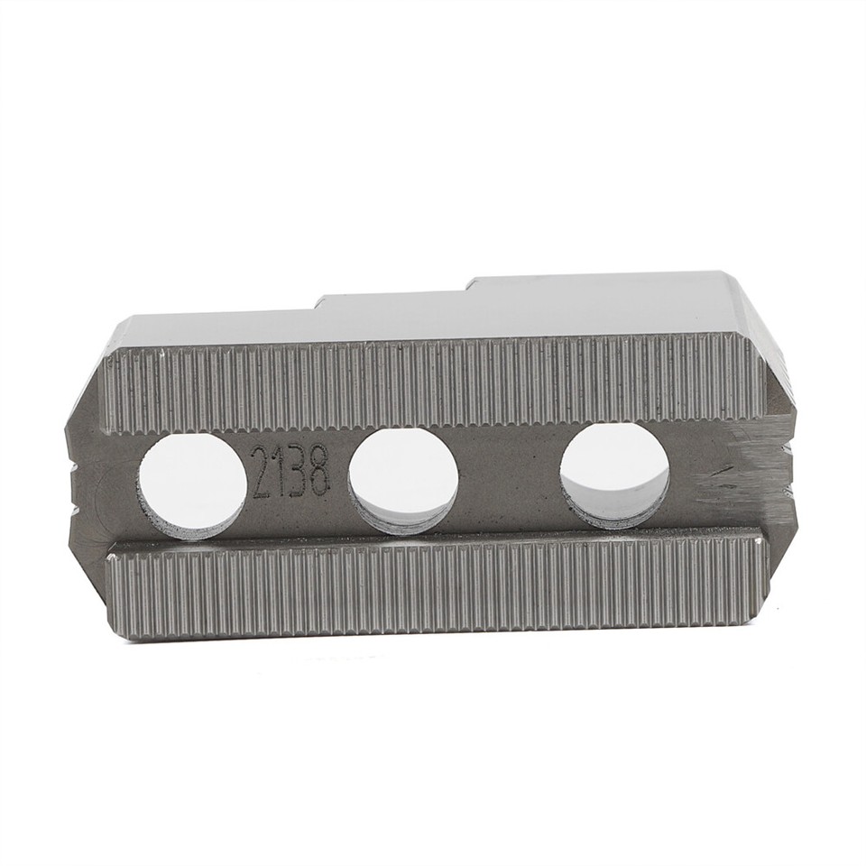 15" B15 Lathe Chuck Flat Steel Soft Jaws - 3-Piece Set For Kitagawa, Samchully Chucks (2.5" Height)