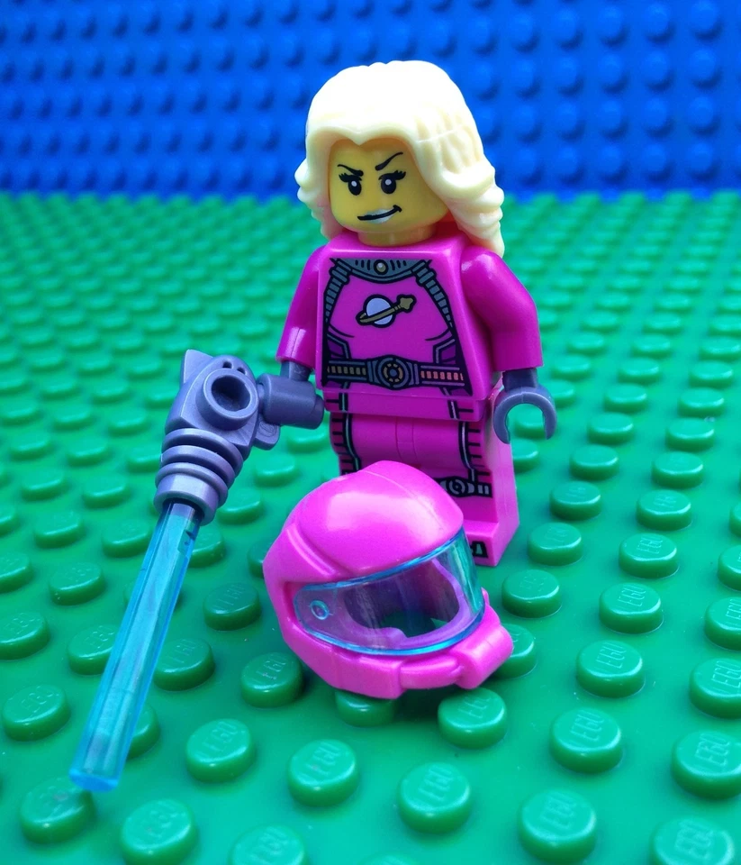 Lego 8827 INTERGALACTIC GIRL Pink Space Girl Lady Laser Gun Minifigures Series 6
