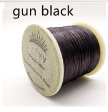 Gun Black Color retention copper wire 200g for jewelry Making DIY 0.3-1.0mm