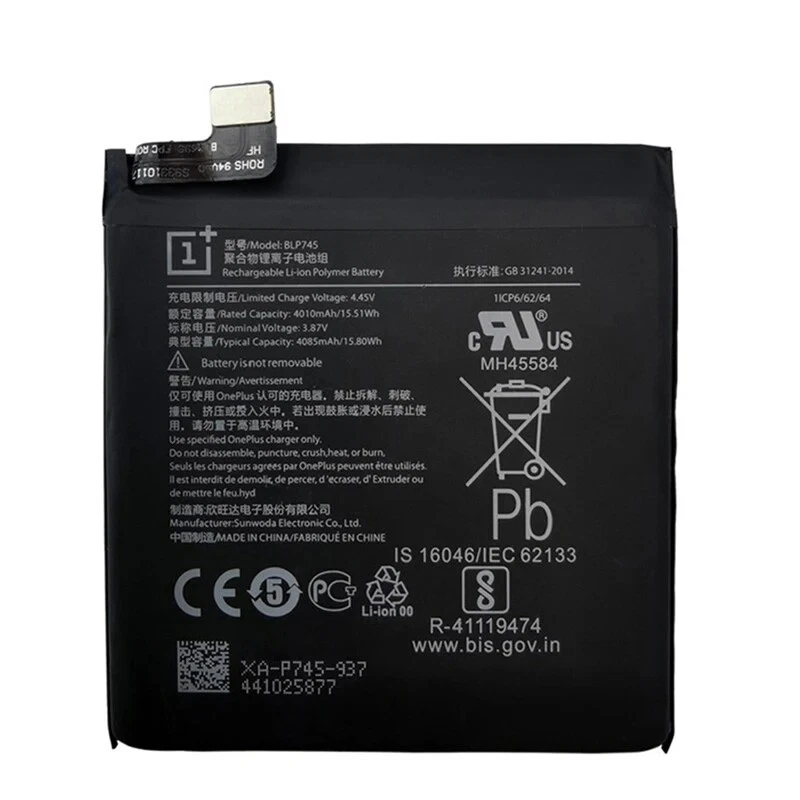 New For OnePlus 7T Pro One Plus 7T Pro 1+7T Pro BLP745 Replacement Battery - Image 3 of 4