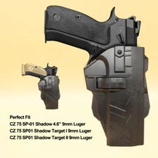 Tactical 75 SP01 Shadow Holster For CZ 75 SP01 Shadow Target 9mm 40 s&w Holster
