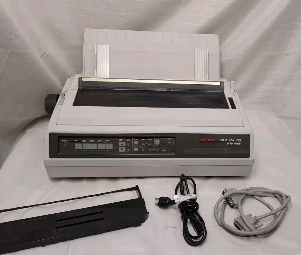 OKI Microline ML 395 - Reconditioned w/Warranty Okidata dot matrix Printer Rev.B - Image 2 of 4