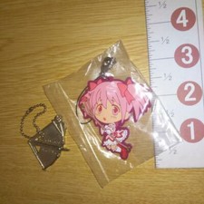 A55356 Puella Magi Madoka Magica Rubber strap  Metal charm Madoka Kaname