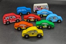 Wooden Disney - Melissa  Doug Vehicles Cars Lot of 9 Preschool Daycare Toys