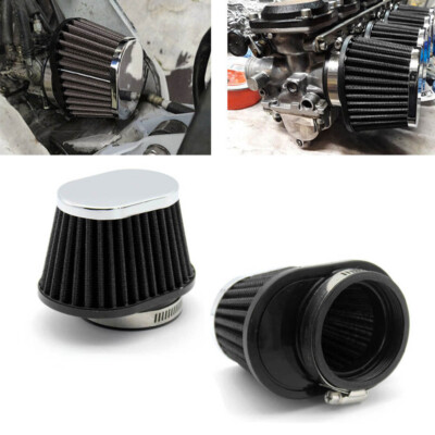 2PC 51mm Air Filter Pod For Honda CB750SC NIGHTHAWK 1982 1983 Yamaha FJ FZR400
