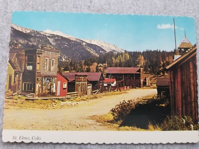 St Elmo CO Mining Ghost Town Rocky Mtns c 1980 Postcard
