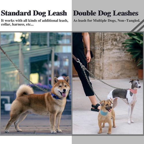 Dog Chain Leash, 304 Stainless Steel Dog Short Lead Metal Heavy Duty Chain DIY D - Picture 3 of 6
