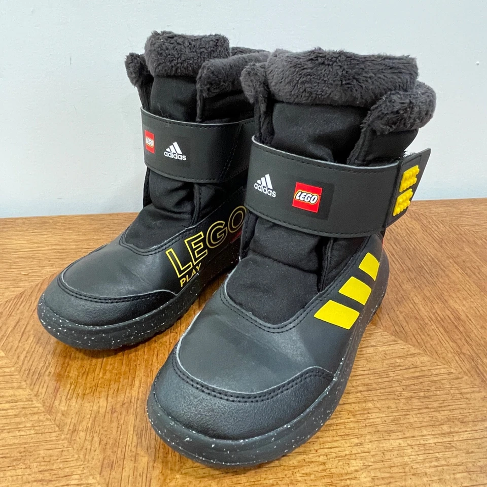Adidas LEGO Winterplay Bota Niño Pequeño Talla 1.5 EU 33 Forro de Piel Negro Gancho Lazo Foto 2 de 4