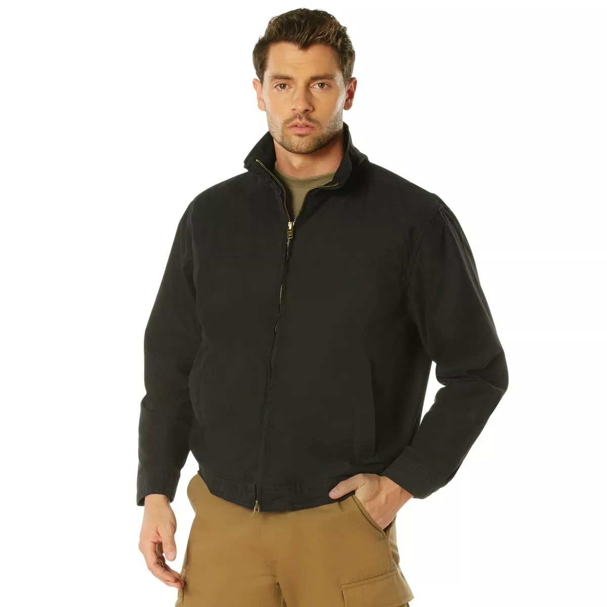 Men's Lightweight Concealed Carry Jacket - Black Tactical Coat by Rothco