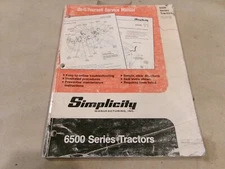 SIMPLICITY DO-IT-YOURSELF SERVICE MANUAL 6500 SERIES TRACTORS