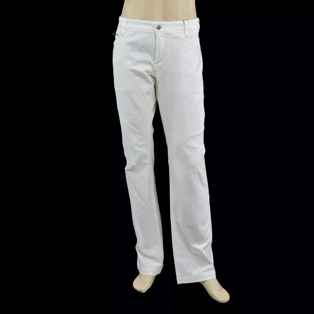 Dolce gabbana white jeans 2025