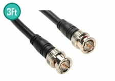 3FT BNC Male to Male Connector RG59 Coax Coaxial Video Cable Cord CCTV Camera