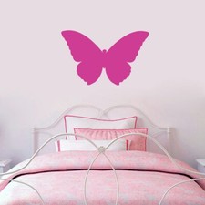 Butterfly Silhouette Wall Decal - Animal, Bug, Insect, Girls, Bedroom, Sticker