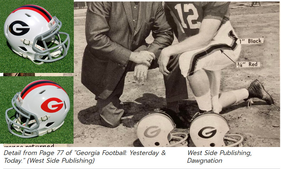 GEORGIA BULLDOGS 1964 VINCE DOOLEY PROTOTYPE FOOTBALL MINI HELMET 2 VERSIONS