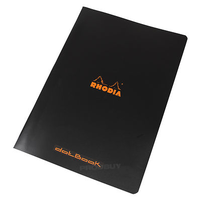 Rhodia Black A4 dotPad Dot Architects Graphic Grid Art Note Book Pad 48 Sheet