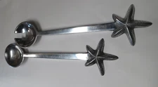 STARFISH Fork & Spoon Salad Servers Seaside Coastal Nautical
