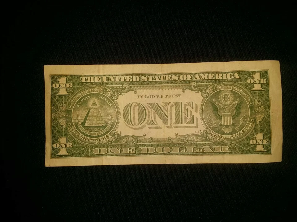 1957  Star note ,blue seal silver certificate - Image 2 of 2