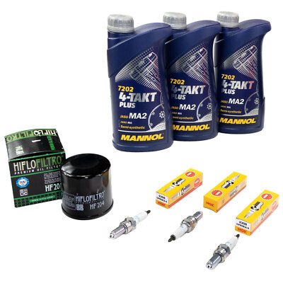 Huile 3L Filtre à Air + Huile + Bougies Pack De Maintenance