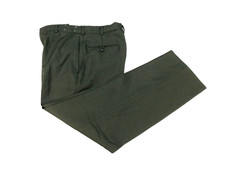 US Army Green Pants 31 Short Class A Dress Uniform Polyester 6525 Serge Trousers