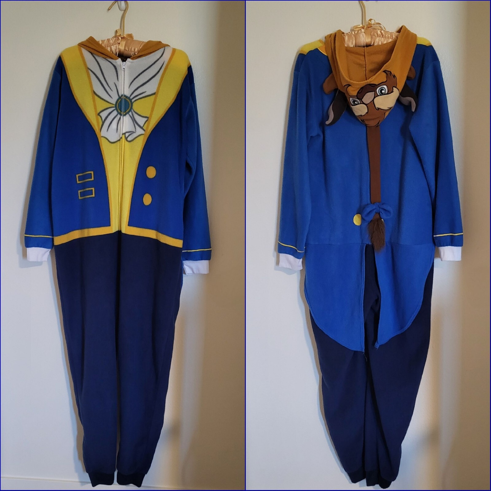 Disney Beauty And The Beast One Piece Pajama The … - image 1
