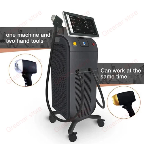 2IN1 Ice Titanium 755nm 808nm 1064nm Diode Laser Full Body Hair Removal Machine - Picture 5 of 13