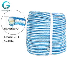 1/2" x 150' Arborist Polyester Fibre 16 Strand Braided Nylon Core Polyester