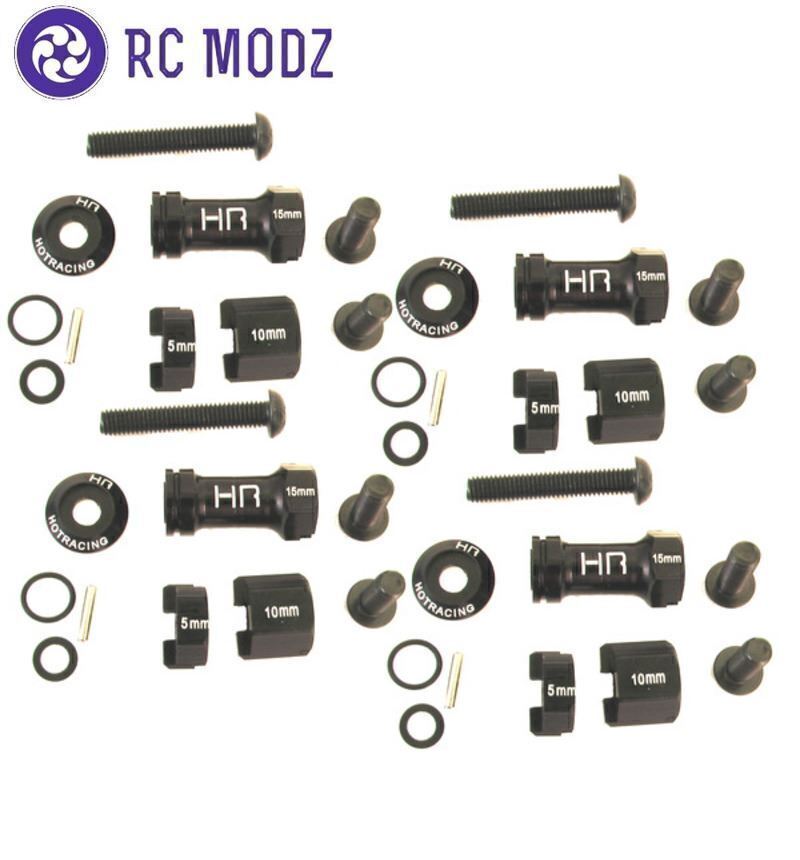 Hot Racing SCP10MW01 Axial Aluminum 12mm Multi Width Hex Hub Adapter 30-60mm