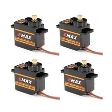 EMAX ES08MA II 12g Mini Metal Gear Analog Servo for RC Model (Pack of 4) 4pcs