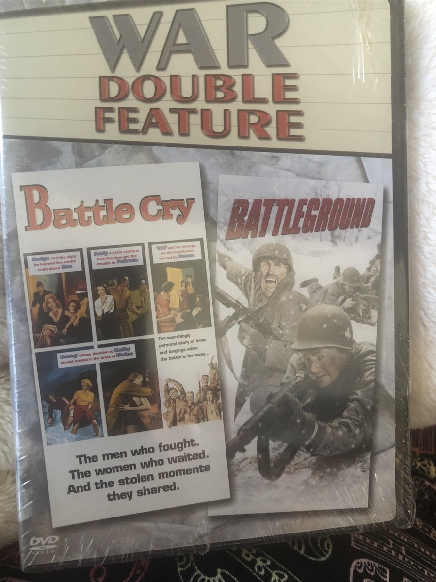 Battle Cry '54 Battleground '49 (2 DVD Set) War Double Feature DVD Movies  New
