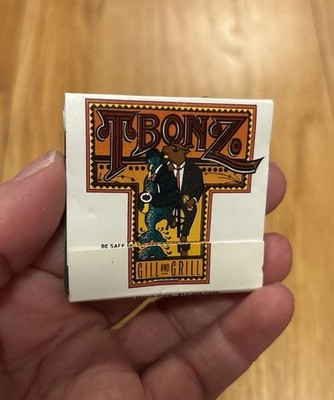 T Bonz Gill and Grill Bar Restaurant South Carolina Rare Matchbook Matches