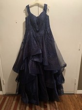 Ellie Wilde Blue Prom Dress