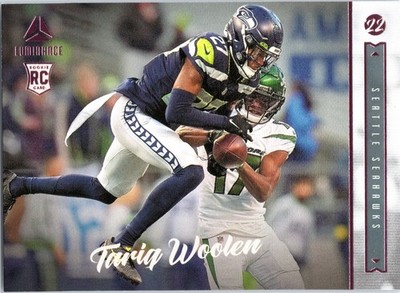 2022 Panini Chronicles - Luminance Update Rookies Tariq Woolen #225 (RC) PINK