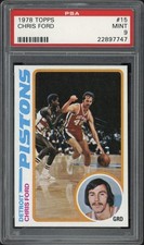 1978 Topps Chris Ford #15 PSA 9 Mint Detroit Pistons 