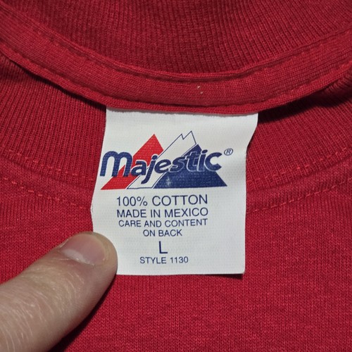 VTG Detroit Red Wings NHL Hockey Dominik Hasek Majestic T-Shirt L - Picture 4 of 8