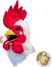 Realistic moving animal mask with mouth movement - Chicken Animal Mask - Become