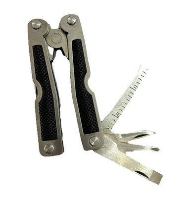 9-in-1 Stainless Steel Multi-Tool Pliers with Knife Screwdrivers Ruler Pat ZL