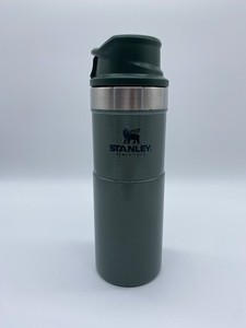 Stanley Classic One Hand Vacuum Travel Mug 16 oz Hammertone Green Coffee Thermos