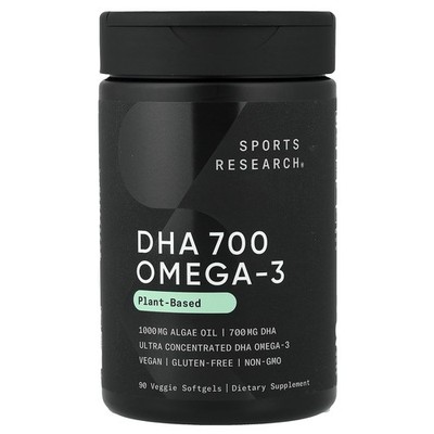 DHA 700 Omega-3, Plant-Based, 90 Veggie Softgels