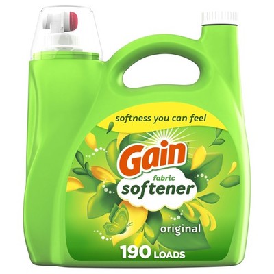 Gain Liquid Fabric Softener, Original Scent, 140 FL OZ, 140 Fl Oz (Pack of 1) 