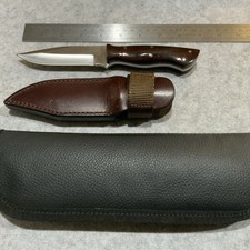 Vintage Kelgin Desert Storm USA Cocobolo Fixed Blade Knife W/ Sheath Mint