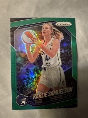 2025 Panini Prizm WNBA Karlie Samuelson Green Prizm #102 Minnesota Lynx