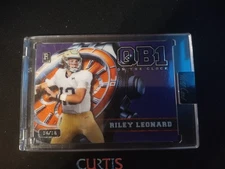 2024 Wild Card Riley Leonard QB1 On The Clock 14/18 Purple